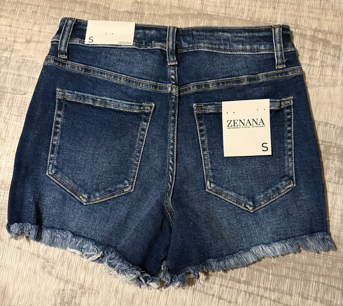 Raw Frayed Hem Ripped Denim Shorts