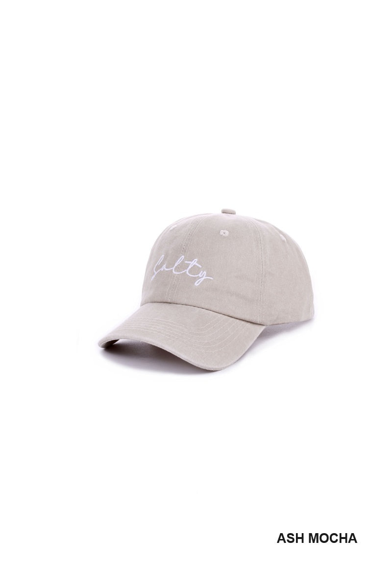 Salty Embroidered Vintage Washed Baseball Cap Hat